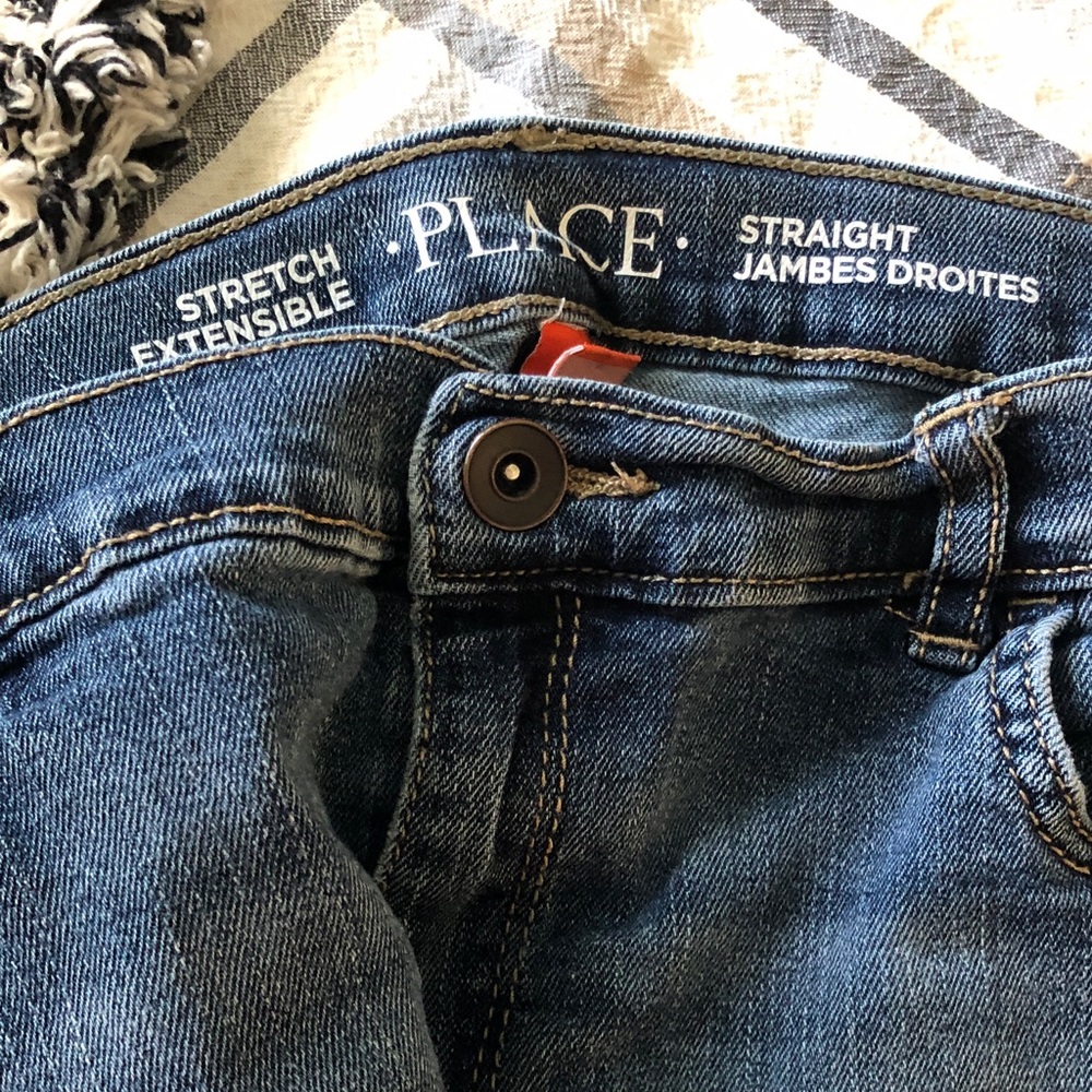 The Children's Place Straight Stretch Jeans - Medium Blue